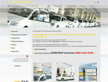 Tablet Screenshot of grossraumtaxihamburg.de